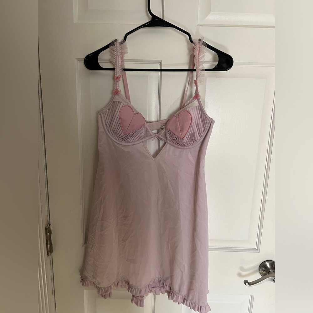 For Love And Lemons Pink Lace Chemise